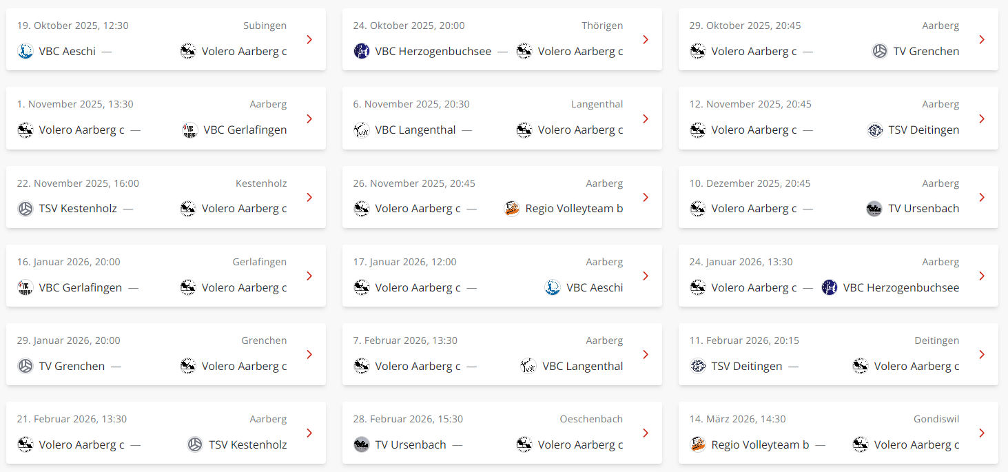 Spiele Damen 3. Liga c